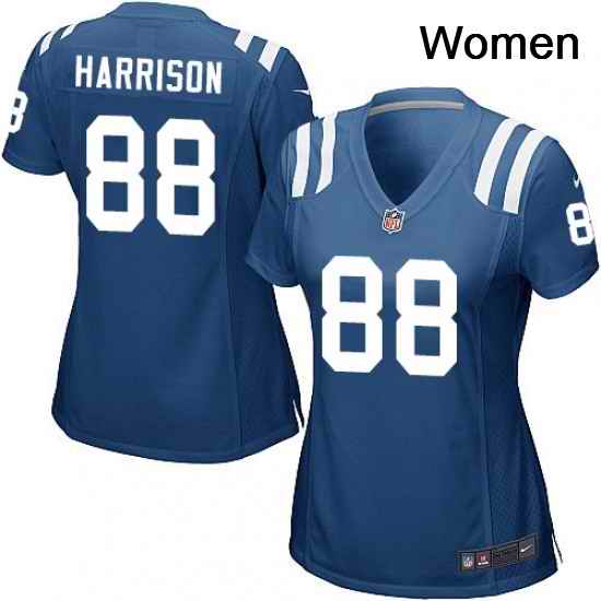 Womens Nike Indianapolis Colts 88 Marvin Harrison Game Royal Blue Team Color NFL Jersey